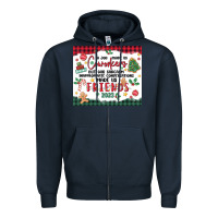Navy christmas coworkers Zipper Hoodie - MaliasSmallBusiness