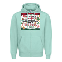 Seafoam christmas coworkers Zipper Hoodie - MaliasSmallBusiness