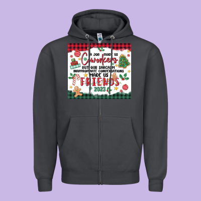 Zipper Hoodie christmas coworkers