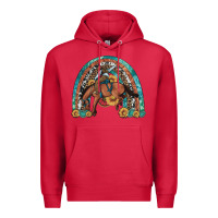 Cardinal bucking bronco rodeo rainbow Premium Hoodie - Artiststas