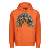 Carrot bucking bronco rodeo rainbow Premium Hoodie - Artiststas