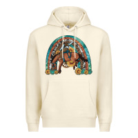 Sandshell bucking bronco rodeo rainbow Premium Hoodie - Artiststas