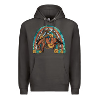 Smoke bucking bronco rodeo rainbow Premium Hoodie - Artiststas