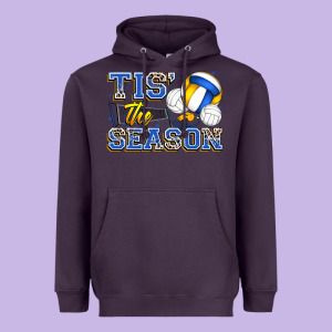 Tis' The Season Volleyball Heavyweight Hoodie Designed By Zillion Design Studio