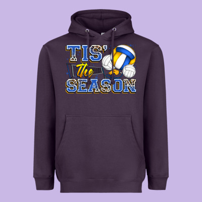 Tis' The Season Volleyball Heavyweight Hoodie Designed By Zillion Design Studio