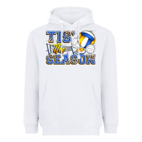 White tis' the season volleyball Heavyweight Hoodie - Zillion Design Studio