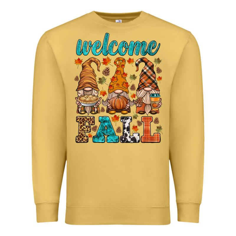 Welcome Fall Gnome Premium Sweatshirt by HRA Design Shop | Teevron
