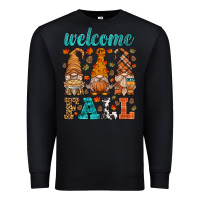Black welcome fall gnome Premium Sweatshirt - HRA Design Shop