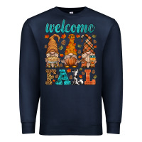 Navy welcome fall gnome Premium Sweatshirt - HRA Design Shop