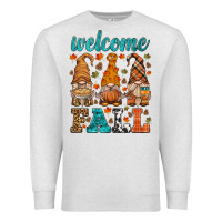 Oatmeal Heather welcome fall gnome Premium Sweatshirt - HRA Design Shop