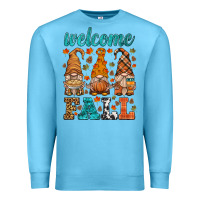 Ocean Blue welcome fall gnome Premium Sweatshirt - HRA Design Shop