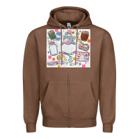 Chestnut sewing Zipper Hoodie - MaliasSmallBusiness
