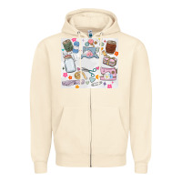 Sandshell sewing Zipper Hoodie - MaliasSmallBusiness