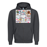 Smoke sewing Zipper Hoodie - MaliasSmallBusiness