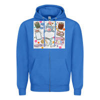 True Royal sewing Zipper Hoodie - MaliasSmallBusiness