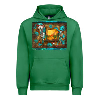 Emerald western horse sunset turquoise's gemstones mousepad Urban Hoodie - BarkalooDesign