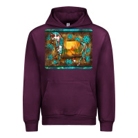 Mauve Wine western horse sunset turquoise's gemstones mousepad Urban Hoodie - BarkalooDesign