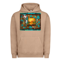 Pigment Burro western horse sunset turquoise's gemstones mousepad Urban Hoodie - BarkalooDesign
