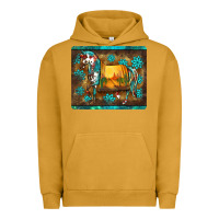 Pigment Peanut Butter western horse sunset turquoise's gemstones mousepad Urban Hoodie - BarkalooDesign