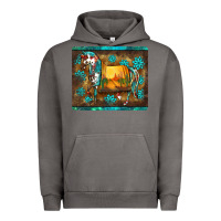 Pigment Tornado western horse sunset turquoise's gemstones mousepad Urban Hoodie - BarkalooDesign