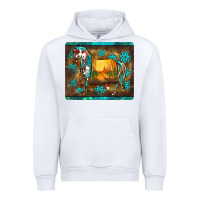 White western horse sunset turquoise's gemstones mousepad Urban Hoodie - BarkalooDesign