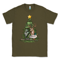 Army Green hunting christmas tree Classic Tee - MaliasSmallBusiness