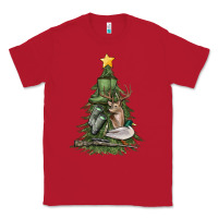 Red hunting christmas tree Classic Tee - MaliasSmallBusiness