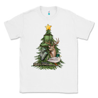 White hunting christmas tree Classic Tee - MaliasSmallBusiness