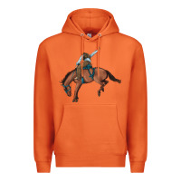 Carrot bucking bronco cowboy rodeo Premium Hoodie - Artiststas