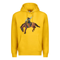 Lemon bucking bronco cowboy rodeo Premium Hoodie - Artiststas