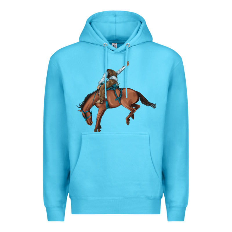 Bucking Bronco Cowboy Rodeo Premium Hoodie by Artiststas | Teevron