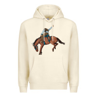 Sandshell bucking bronco cowboy rodeo Premium Hoodie - Artiststas