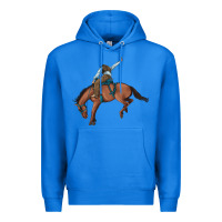 True Royal bucking bronco cowboy rodeo Premium Hoodie - Artiststas