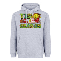 Heather Grey tis' the season softball Heavyweight Hoodie - Zillion Design Studio