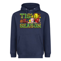 Navy tis' the season softball Heavyweight Hoodie - Zillion Design Studio