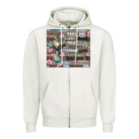 Oatmeal Heather pray big worry small trust god Zipper Hoodie - MaliasSmallBusiness