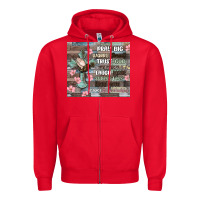 Red pray big worry small trust god Zipper Hoodie - MaliasSmallBusiness