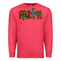 Cardinal christmas faith with cross Premium Sweatshirt - CowhideDigitalArt