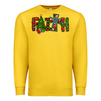 Lemon christmas faith with cross Premium Sweatshirt - CowhideDigitalArt
