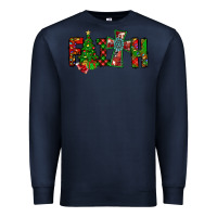 Navy christmas faith with cross Premium Sweatshirt - CowhideDigitalArt