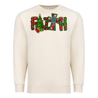 Sandshell christmas faith with cross Premium Sweatshirt - CowhideDigitalArt