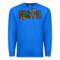 True Royal christmas faith with cross Premium Sweatshirt - CowhideDigitalArt