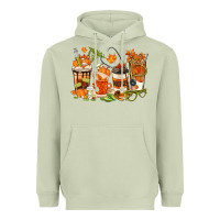 Matcha fall nurse coffee cups Heavyweight Hoodie - texasbilliewilder