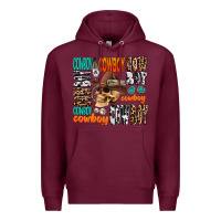 Burgundy cowboy Premium Hoodie - AdoDesignShop