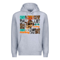 Heather Grey cowboy Premium Hoodie - AdoDesignShop