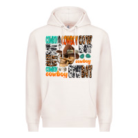 Pale Pink cowboy Premium Hoodie - AdoDesignShop