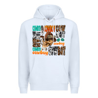 White cowboy Premium Hoodie - AdoDesignShop