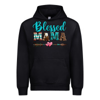 Black blessed mama serape cowhide turquoise Urban Hoodie - Jasminsmagicworld