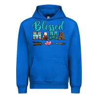 Cobalt blessed mama serape cowhide turquoise Urban Hoodie - Jasminsmagicworld