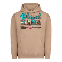 Pigment Burro blessed mama serape cowhide turquoise Urban Hoodie - Jasminsmagicworld
